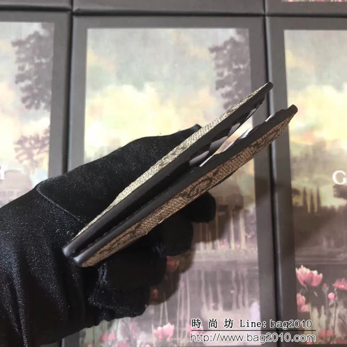 GUCCI古馳 專櫃同步 紅藍綠織帶加杏色雙G提花面料 男士雙折皮夾 408827 杏色 WTG1926